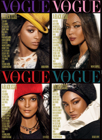 Italian Vogue goes Black